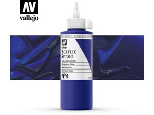 Vallejo Acrylic Studio 22004 Ultramarine Blue (200ml) - 2860513935