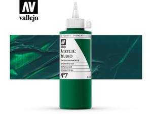 Vallejo Acrylic Studio 22007 Permanent Green (200ml) - 2860513938