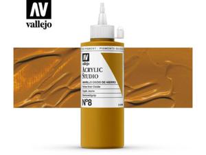 Vallejo Acrylic Studio 22008 Yellow Iron Oxide (200ml) - 2860513939