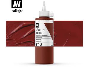 Vallejo Acrylic Studio 22010 Red Iron Oxide (200ml) - 2860513941