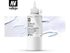 Vallejo Acrylic Studio 22011 Titanium White Rutile (200ml) - 2860513942