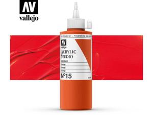 Vallejo Acrylic Studio 22015 Orange (200ml) - 2860513946