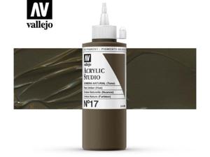 Vallejo Acrylic Studio 22017 Raw Umber (Hue) (200ml) - 2860513948