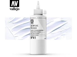 Vallejo Acrylic Studio 22041 Titanium White Anatase (200ml) - 2860513959