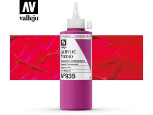 Vallejo Acrylic Studio 22935 Fluorescent Magenta (200ml) - 2860513987