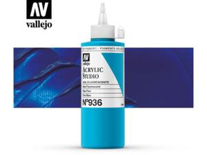 Vallejo Acrylic Studio 22936 Fluorescent Blue (200ml) - 2860513988