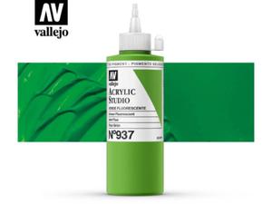 Vallejo Acrylic Studio 22937 Fluorescent Green (200ml) - 2860513989