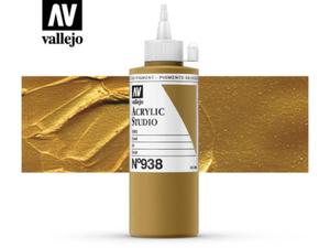 Vallejo Acrylic Studio 22938 Metallic Gold (200ml) - 2860513990