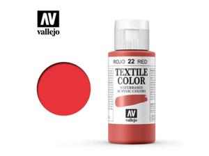 Vallejo Textile Color 40022 Red (Opaque) (60ml) - 2860514105