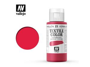 Vallejo Textile Color 40023 Vermillion (60ml) - 2860514106