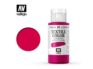 Vallejo Textile Color 40025 Cherry Red (60ml) - 2860514107