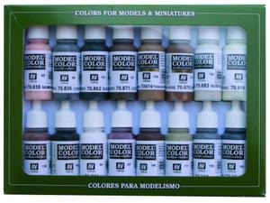 Vallejo Model Color 16 color Set 70144 Equestrian Colors (16)