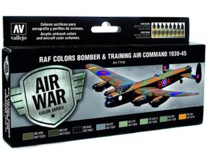 Vallejo Model Air RAF Set 71145 Bomber Air Command & Training Air Command 1939-45 (8)