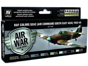 Vallejo Model Air RAF Set 71146 Seac (Air Command South East Asia) 1942-45 (8)