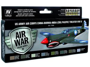 Vallejo Model Air US Army Air Corps Set 71184 China-Burma-India Pacific Theather (CBI) WWII (8)