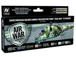 Vallejo Model Air Set 71601 Soviet / Russian colors Combat Helicopters post WWII to present (8) - 2860514977