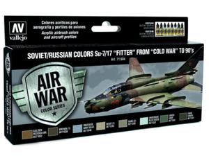 Vallejo Model Air Set 71604 Soviet / Russian colors Su-7/17 "Fitter" from "Cold War" to 80's (8) - 2860514980