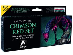 Vallejo Pro Nocturna 8 Color Set 74103 Crimson Red Set (8)