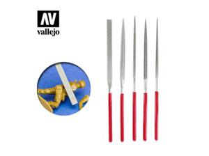 Vallejo T03002 Set of 5 Diamond needle files - 2860515412