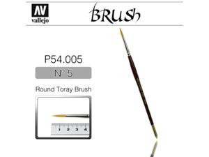 Vallejo Brush Synthetic P54005 Round Toray Brush No.5 - 2860515766