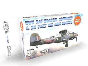 AK Acrylics 3Gen AIRCRAFT SET AK11728 WWII RAF Coastal Command & RN Fleet Air Arm SET 3G (6x17ml) - 2865752030