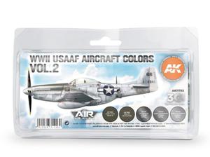 AK Acrylics 3Gen AIRCRAFT SET AK11733 WWII USAAF Aircraft Colors Vol.2 SET 3G (2x17ml, 3x30ml) - 2865752035