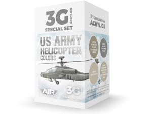 AK Acrylics 3Gen AIRCRAFT SET AK11750 US Army Helicopter Colors SET 3G (4x17ml) - 2865752052