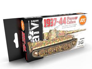 AK Acrylics 3Gen AVF SET AK11656 GERMAN WAR COLORS 37-44 3G (6x17ml) - 2865752101