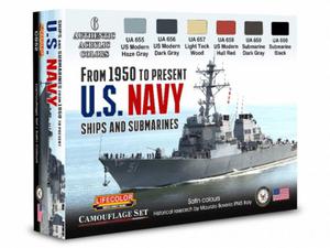 LifeColor Set CS52 From 1950 to Present U.S. NAVY Ships and Submarines - 2865753268