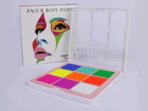 Bodypainting Facepainting set of water colors - 9 PCS BRIGHT SET (27g) - 2870847084