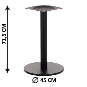 Podstawa stolika SH-2010-2/B, fi 45 cm (stela stolika), kolor czarny - 2862373057