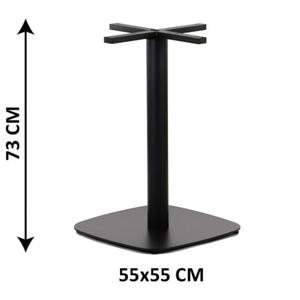 Podstawa stolika SH-3050-4/B, 55x55 cm, (stela stolika), kolor czarny - 2862373084