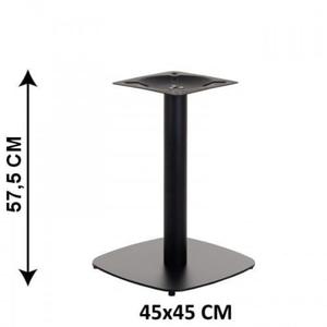 Podstawa stolika SH-3050-2/L/B, 45x45 cm, wysoko 57,5 cm (stela stolika), kolor czarny - 2862373099