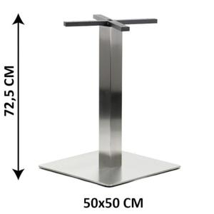 Podstawa stolika SH-3002-6/S, 50x50 cm, stal nierdzewna szczotkowana (stela stolika)