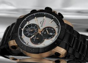 Zegarek Bisset BSDD90 TISB Black Gold Chrono