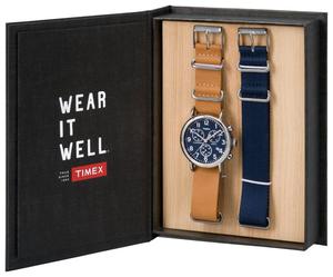 Zegarek Timex TWG012800 Weekender Indiglo Gift Box Set - 2857903010