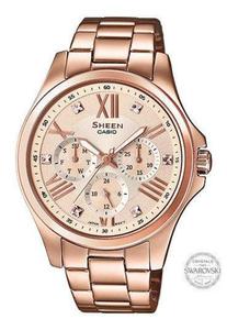 Zegarek Casio SHE-3806PG-9AUER Sheen Swarovski MultiData - 2847547472