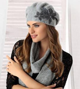 Beret + szalik Komplet Raquel rozm. 55-56 cm - 2857395776