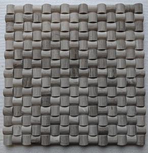 Mozaika kamienna G02 wood 3D