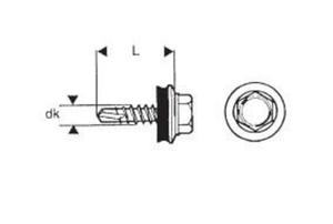 WKRT SAMOWIERTNY 4.8*20MM RAL 7011 - 2870717031