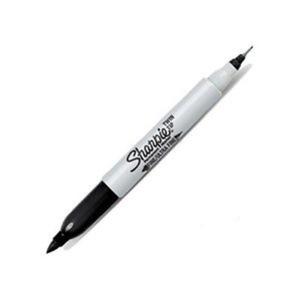 MARKER TWIN TIP CZARNY SHARPIE - 2870717401