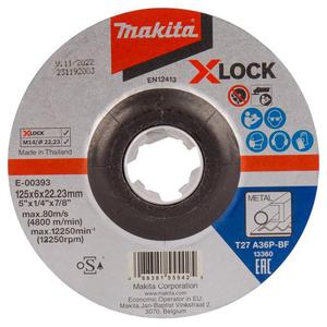 TARCZA SZLIFIERSKA DO METALU 125*6*22MM X-LOCK A36P - 2870737875