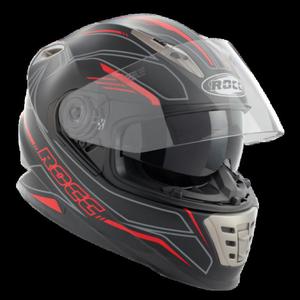 Kask motocyklowy ROCC 486 czarno-czerwony mat XL - 2847784116