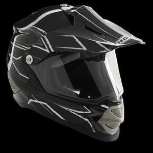 Kask motocyklowy ROCC 851 czarno-biay - 2847784363