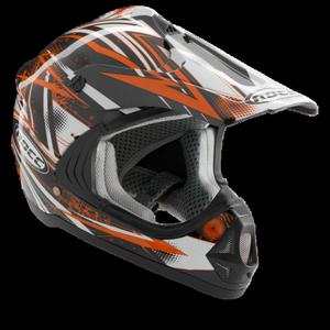 Kask motocyklowy ROCC 710 Jr. czarno-pomaraczowy