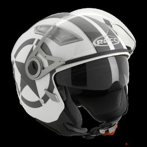 Kask motocyklowy ROCC 122 biao-srebrny matowy - 2847784647