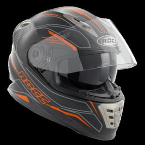 Kask motocyklowy ROCC 486 czarno-pomaraczowy mat M