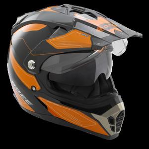 Kask motocyklowy ROCC 771 czarno-pomaraczowy