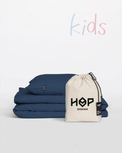 Pociel Perkal 90x120 Hop Design Pure Kids Granatowa - 2861571737