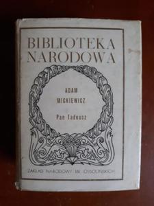 MICKIEWICZ PAN TADEUSZ BIBLIOTEKA NARODOWA FAKTURA - 2868644026